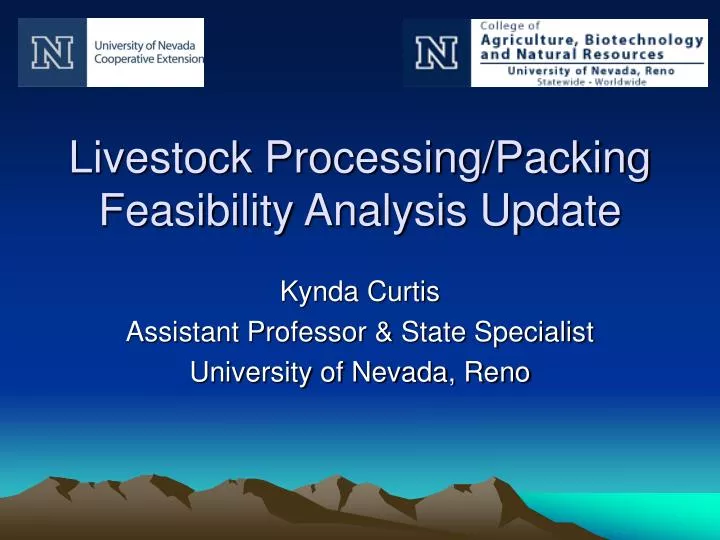 livestock processing packing feasibility analysis update