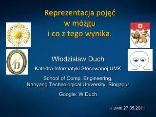 reprezentacja poj w m zgu i co z tego wynika