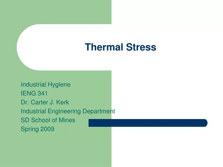 thermal stress
