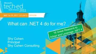 What can .NET 4 do for me?