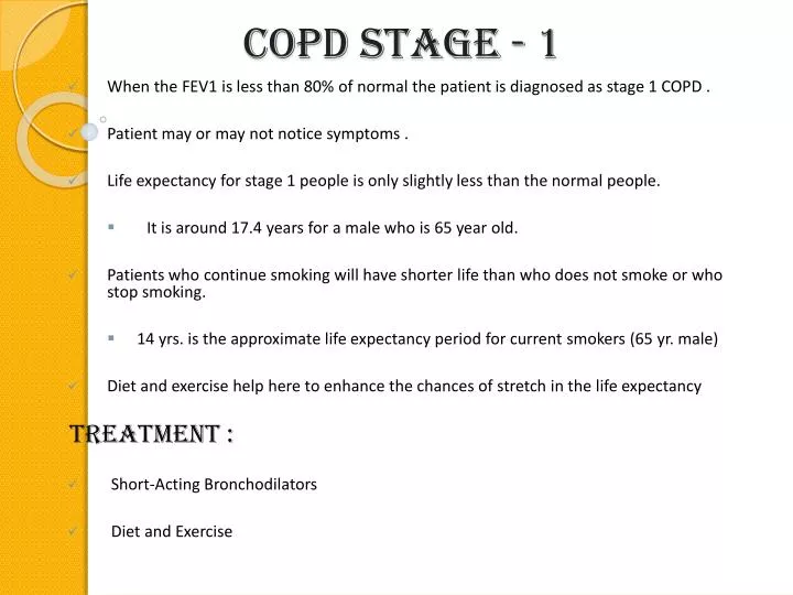 copd stage 1