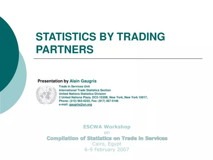 statistics by trading partners