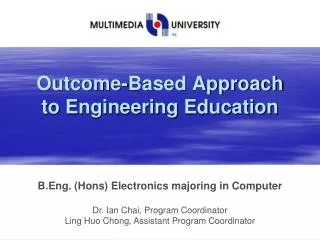 Outcome-Based Approach to Engineering Education