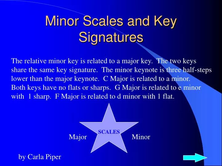minor scales and key signatures