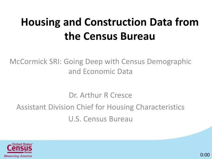 housing and construction data from the census bureau