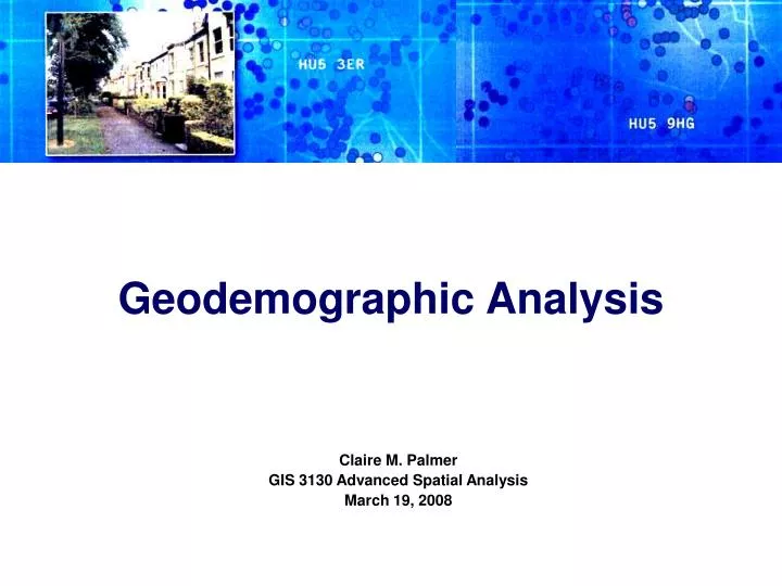 claire m palmer gis 3130 advanced spatial analysis march 19 2008