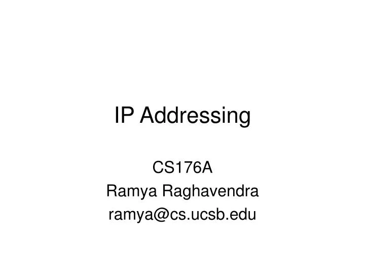 ip addressing