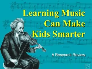 Learning Music Can Make Kids Smarter