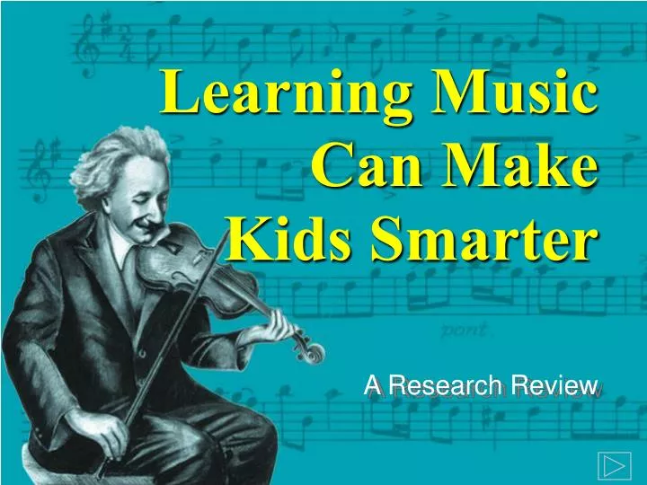 learning music can make kids smarter