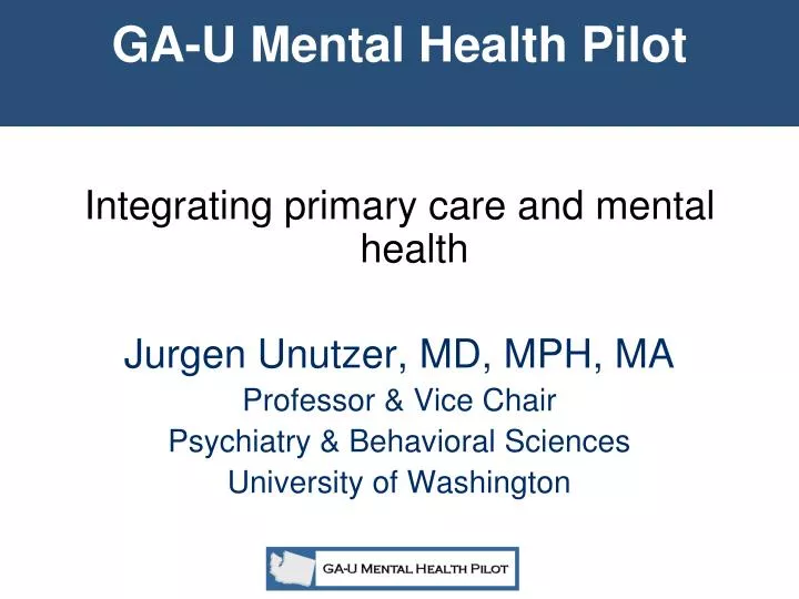 ga u mental health pilot