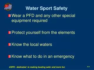 Water Sport Safety