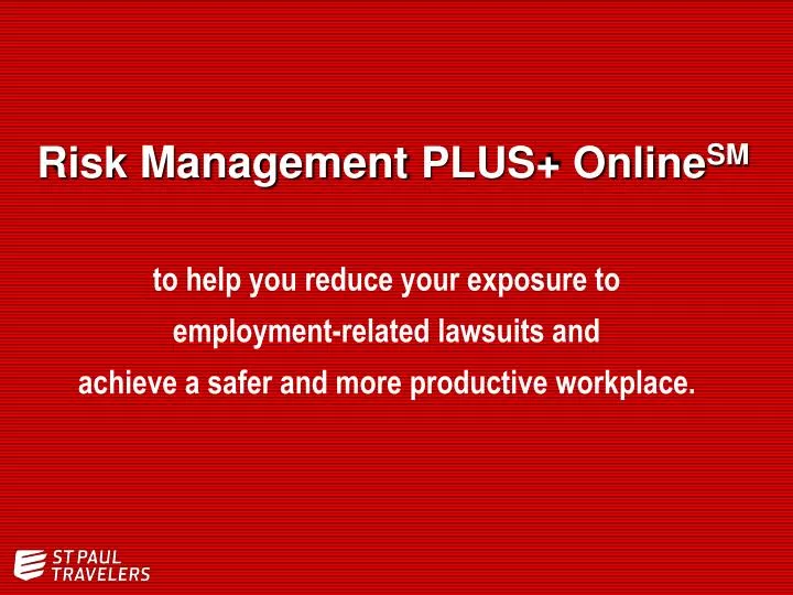 risk management plus online sm