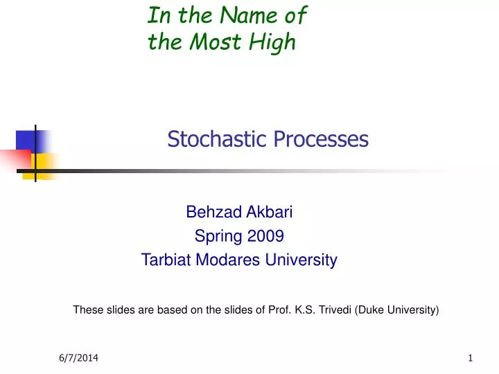 stochastic processes