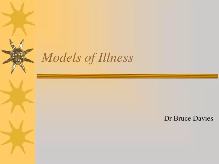 models of illness