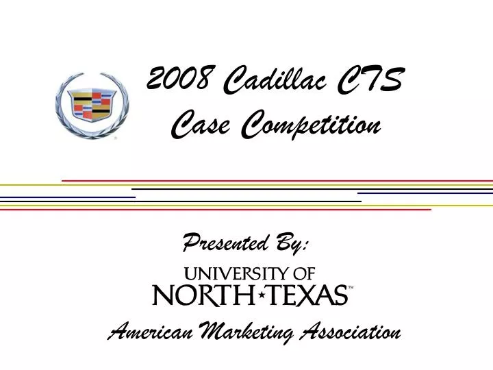 2008 cadillac cts case competition
