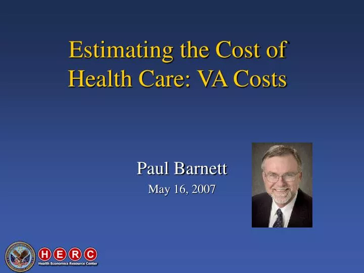 estimating the cost of health care va costs