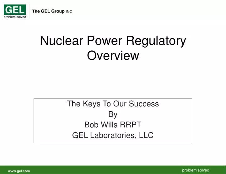 nuclear power regulatory overview