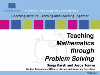 Teaching Mathematics through Problem Solving