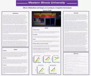 Effects of Biofeedback and Imagery on Learning in a Competitive Environment Steven J. Radlo