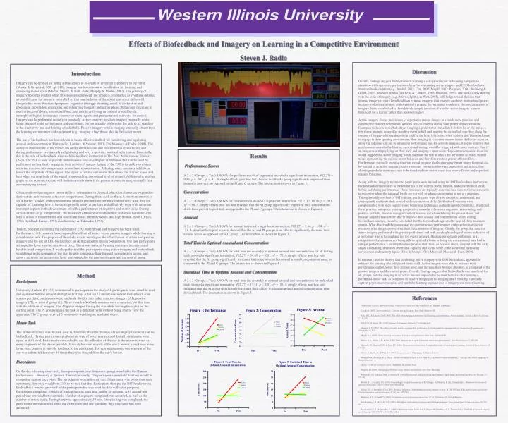 effects of biofeedback and imagery on learning in a competitive environment steven j radlo