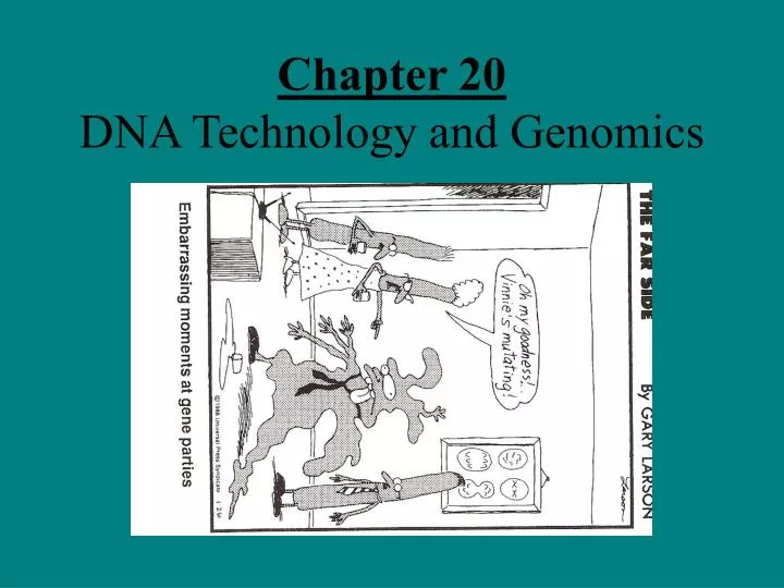 chapter 20 dna technology and genomics