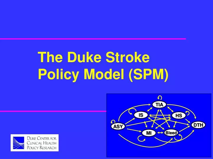 the duke stroke policy model spm