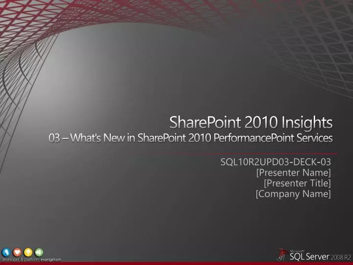 sharepoint 2010 insights 03 what s new in sharepoint 2010 performancepoint services