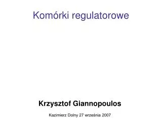 kom rki regulatorowe