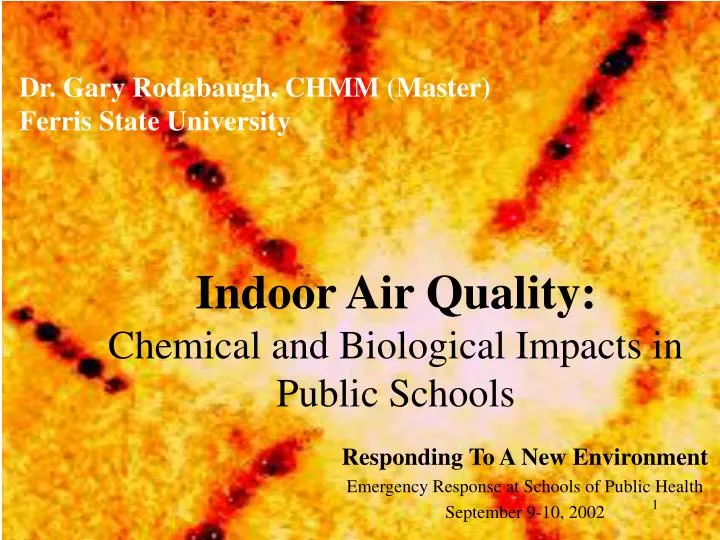 indoor air quality chemical and biological impacts in public schools