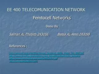 ee 400 telecomunication network