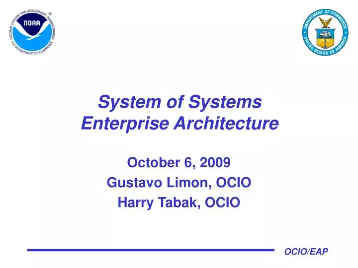 system of systems enterprise architecture