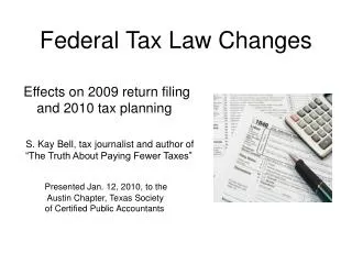 Federal Tax Law Changes