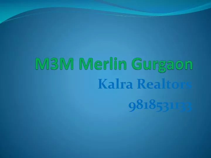 m3m merlin gurgaon