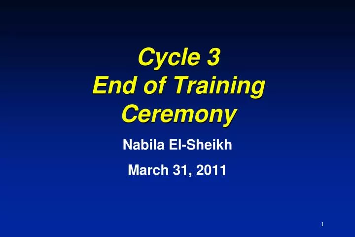 cycle 3 end of training ceremony