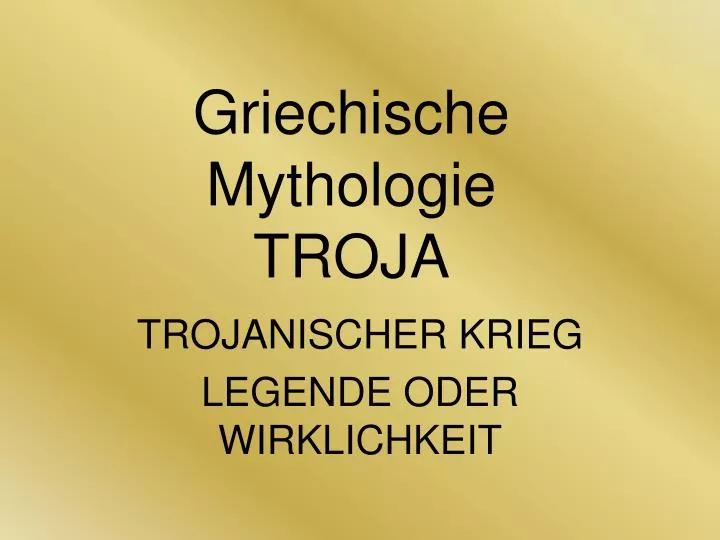 griechische mythologie troja