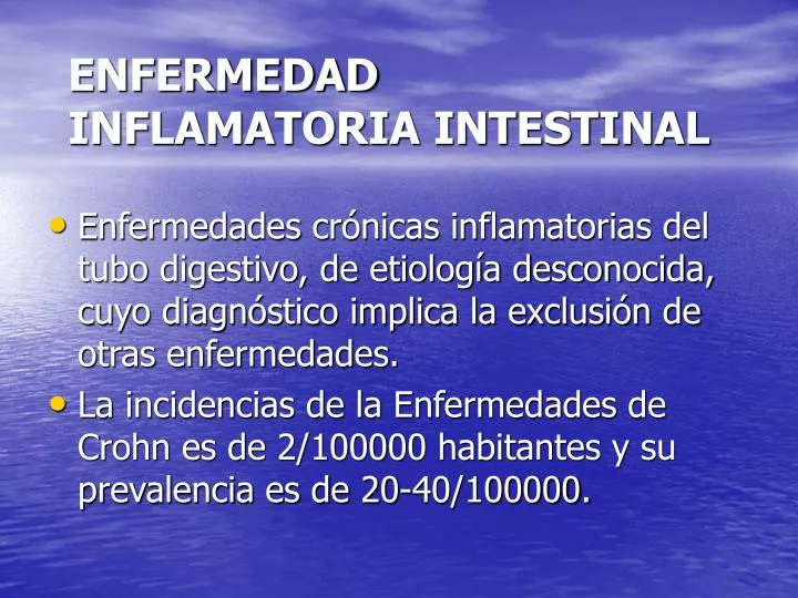 enfermedad inflamatoria intestinal