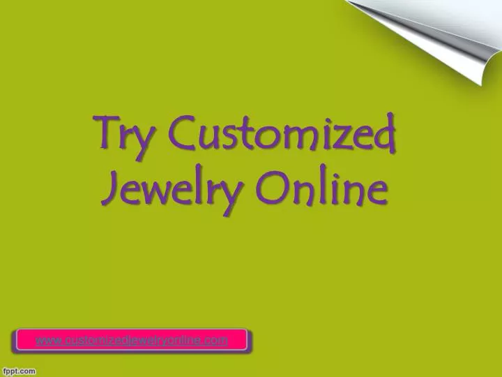 try customized jewelry online