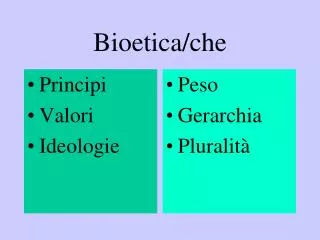 Bioetica/che