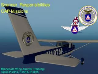 Minnesota Wing Aircrew Training: Tasks P-2013, P-2014, P-2015