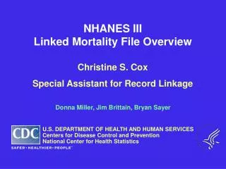 NHANES III Linked Mortality File Overview