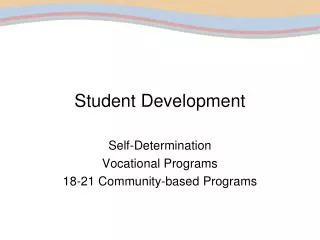 Student Development