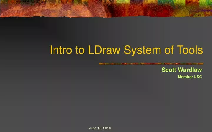 intro to ldraw system of tools
