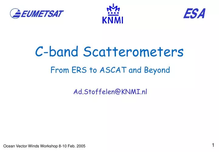 c band scatterometers