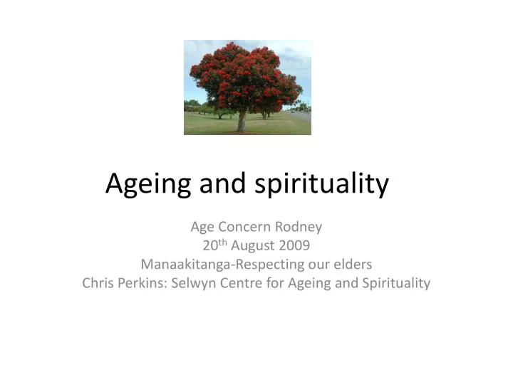 ageing and spirituality