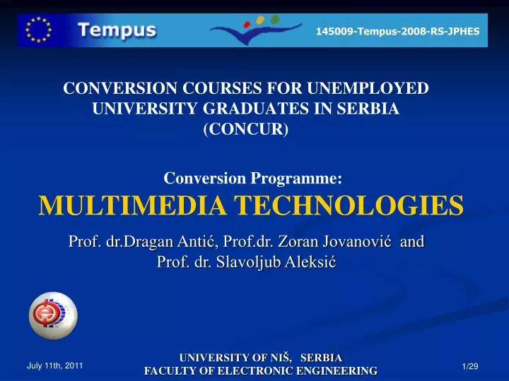 conversion courses for unemployed university graduates in serbia concur