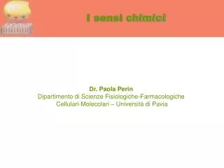 i sensi chimici