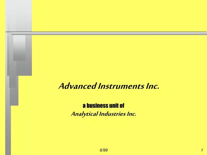 advanced instruments inc