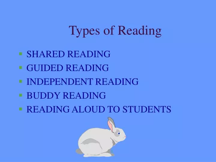 types of reading