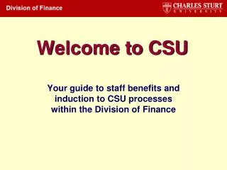 Welcome to CSU