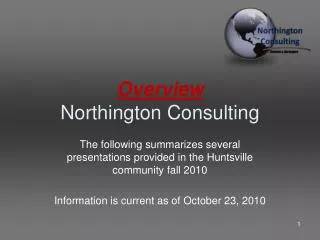 Overview Northington Consulting